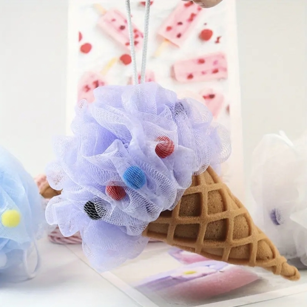 🎁🎁Ice Cream Cone Bath Sponge - Purple